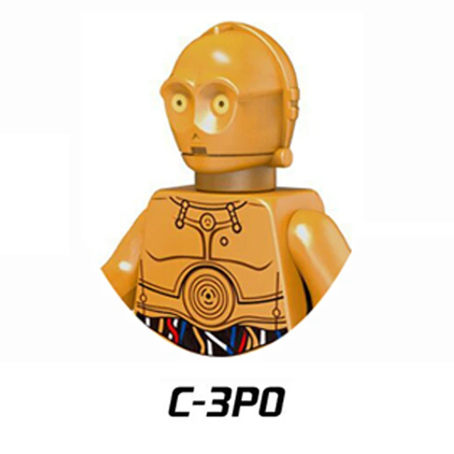 Disney R2-D2 BB-8 C-3PO R4-P17 K-2SO IG88 Battle Buzz Droid Building Blocks General Grievous Bricks Figure Kids Christmas Toys N-PG659