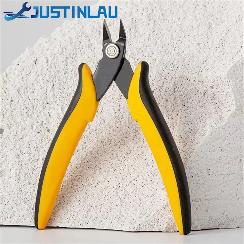 Mini Wire Cutter Diagonal Pliers Insulating Rubber Handle DIY Hand Tools