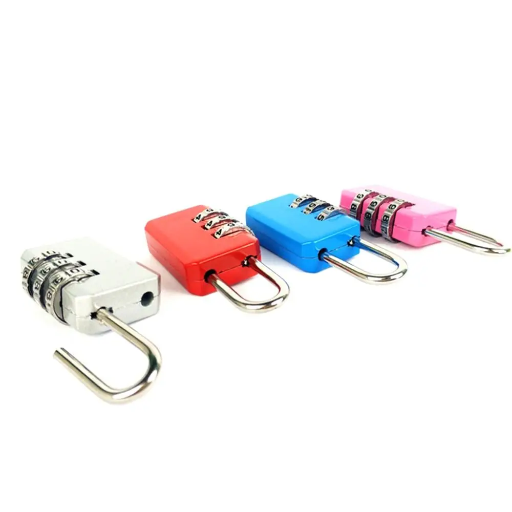 Description Picture 5 of itemPortable Combination Lock Code Lock Dormitory Cabinet  Lock Luggage Padlock 3 Digit Password Lock Backpack Zipper Lock