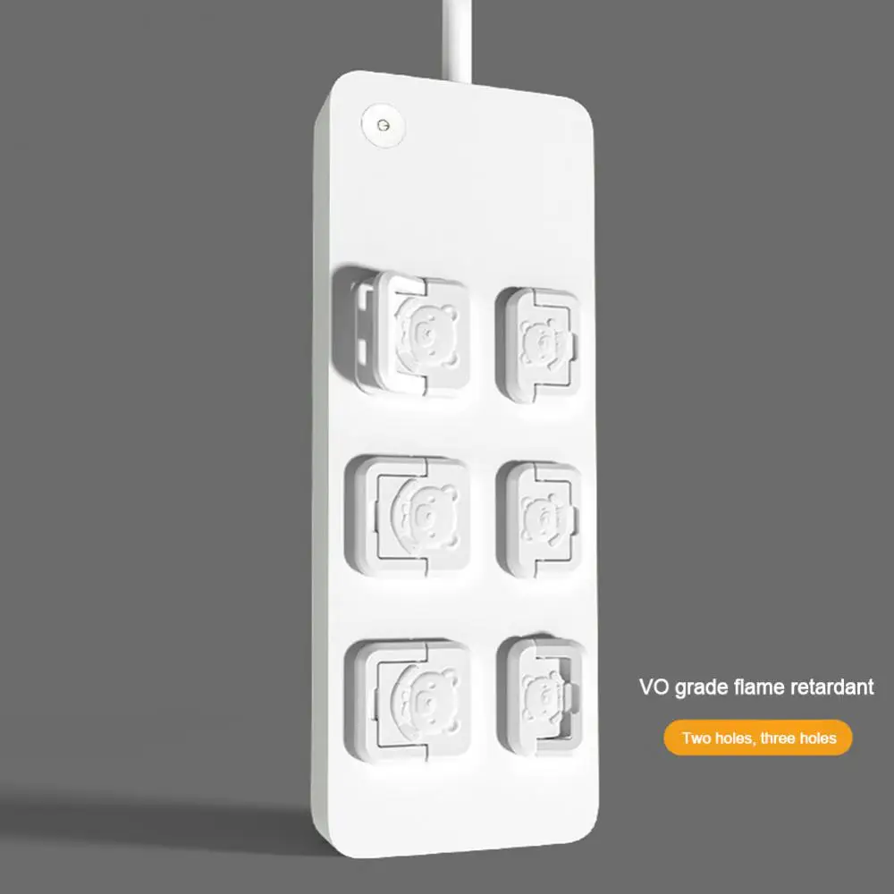 10Pcs Baby Safety Child Electric Socket Outlet Plug Anti Electric Shock Plugs Protector Rotate Cover Protection Infant Children