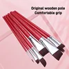 17 Pcs Body Pinting Face Body Art Paint Professional Wooden Handle Paint Brushe Set Portable with Storage Box Watercolor Brushes 4