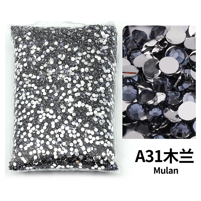 Variety Pack of Small Resin Rhinestones for Nail Art and DIY Crafts - Bulk Wholesale Flat Back Crystals