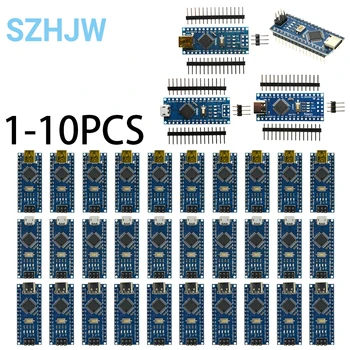 1-10PCS Nano V3.0 ATmega328P/PB CH340 USB Module, Mini Arduino Compatible Board with Bootloader for DIY Electronics Projects 1
