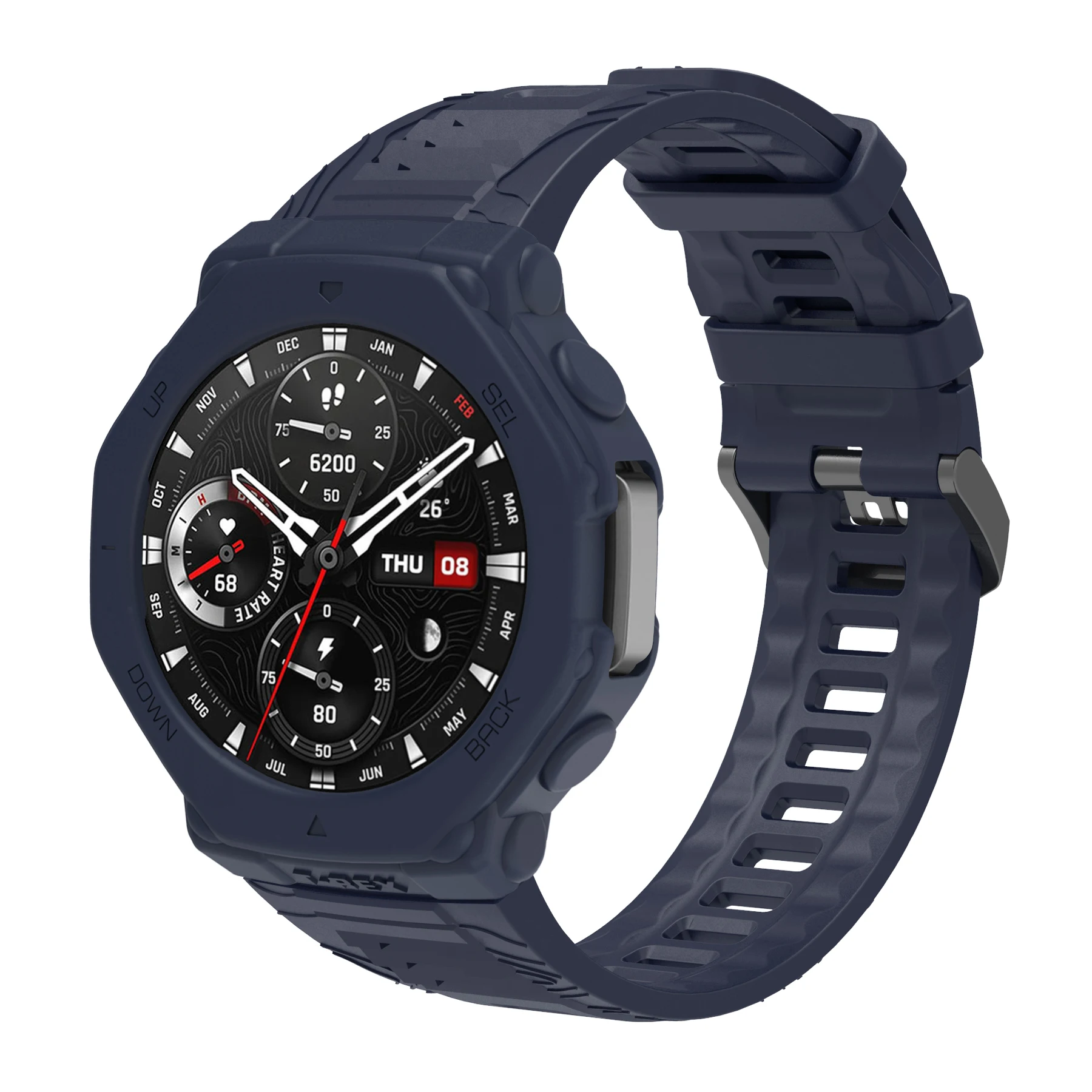 Durable Silicone Strap with Protective Case