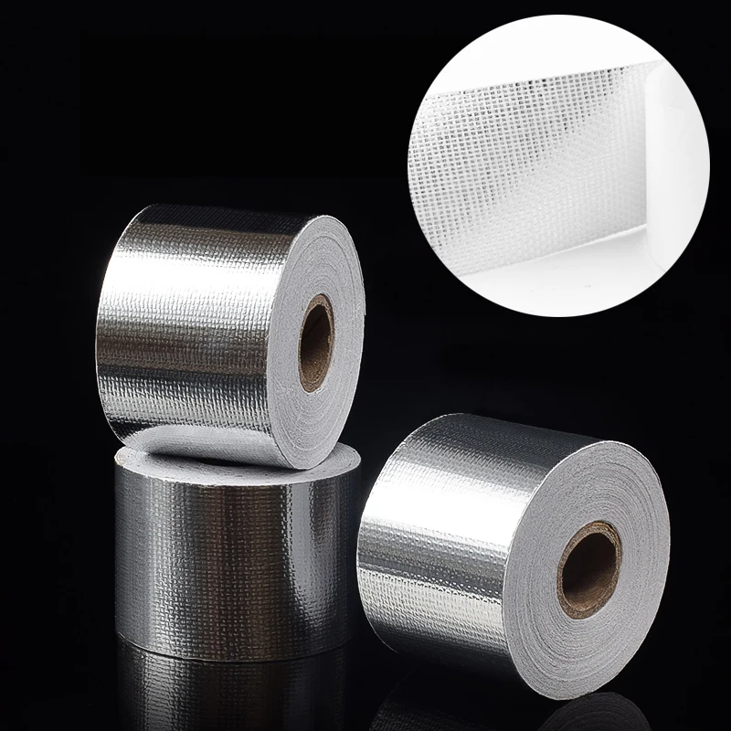 

Универсальная автомобильная термолента для выхлопных газов, воздухозаборная термопленка, отражающая Тепловая Барьерная самоклеящаяся наклейка для двигателя