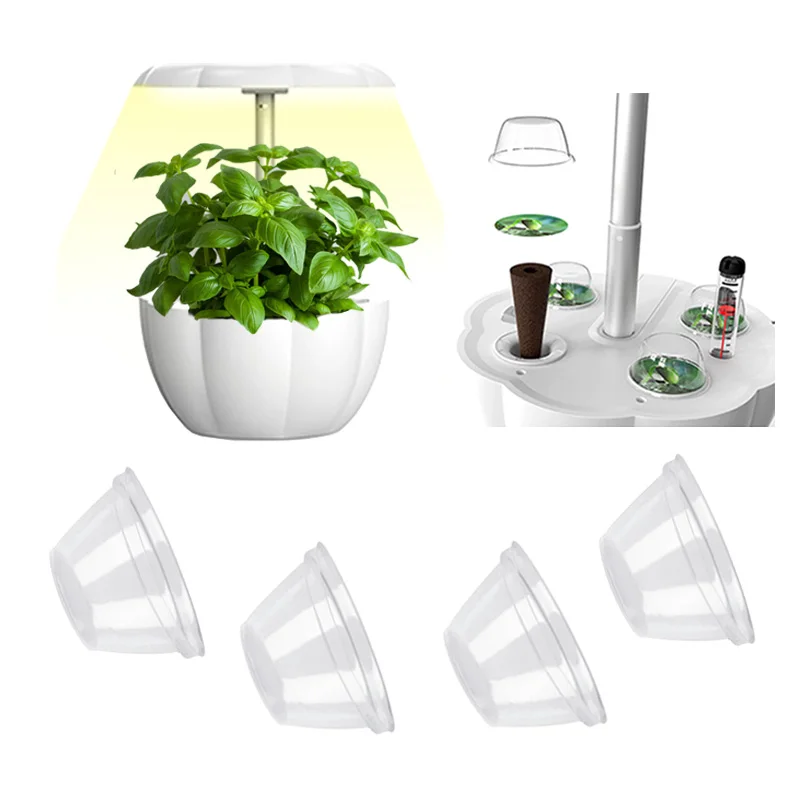 50 Hydroponic plant seedling cover soilless cultivation transparent insulation cover and air generator compatible seed pod kit