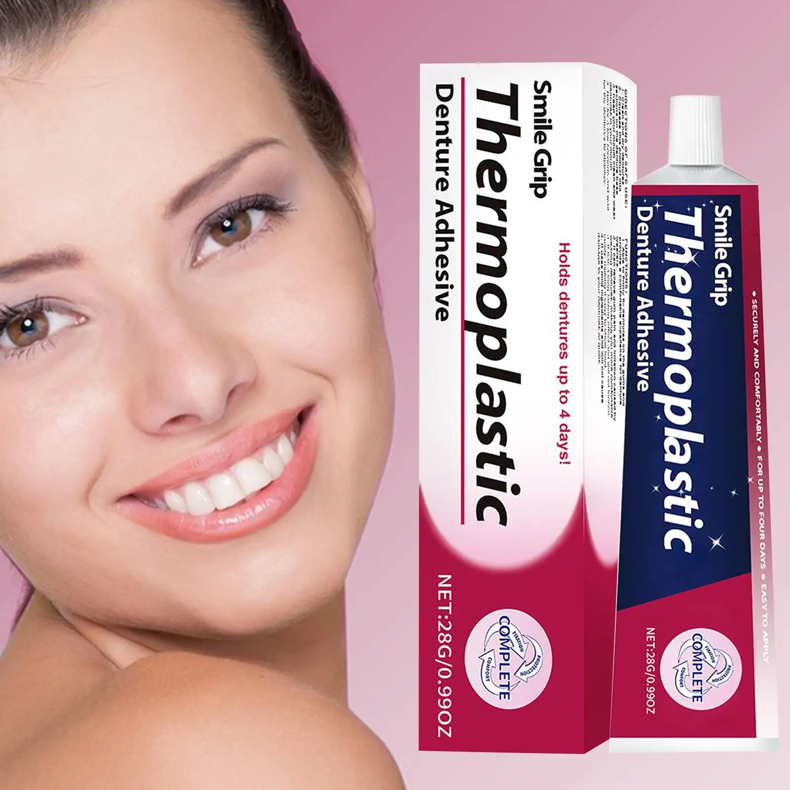 NEW Comfort Denture Adhesives Glue Teeth Care Thermoplastic Denture Silicone RelineKit Adhesive Cushion Friction Fixed Dentures