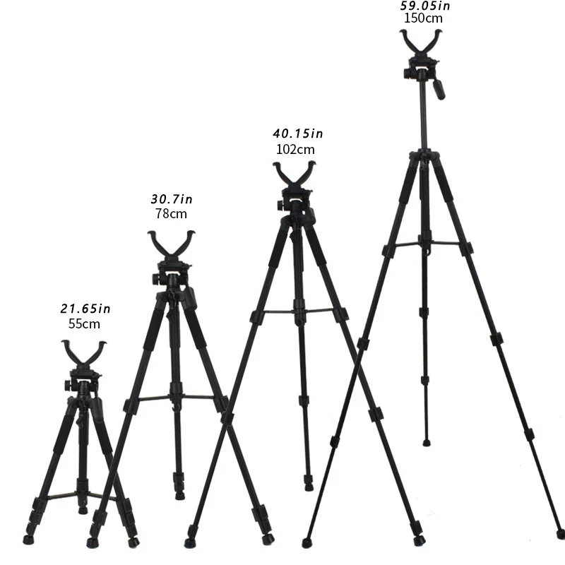 Outdoor Hunting Accessories Tripod For Hunting Shooting Stick Rack Aluminum V-Yoke Shooting Rack Universal Camera Tripod 6