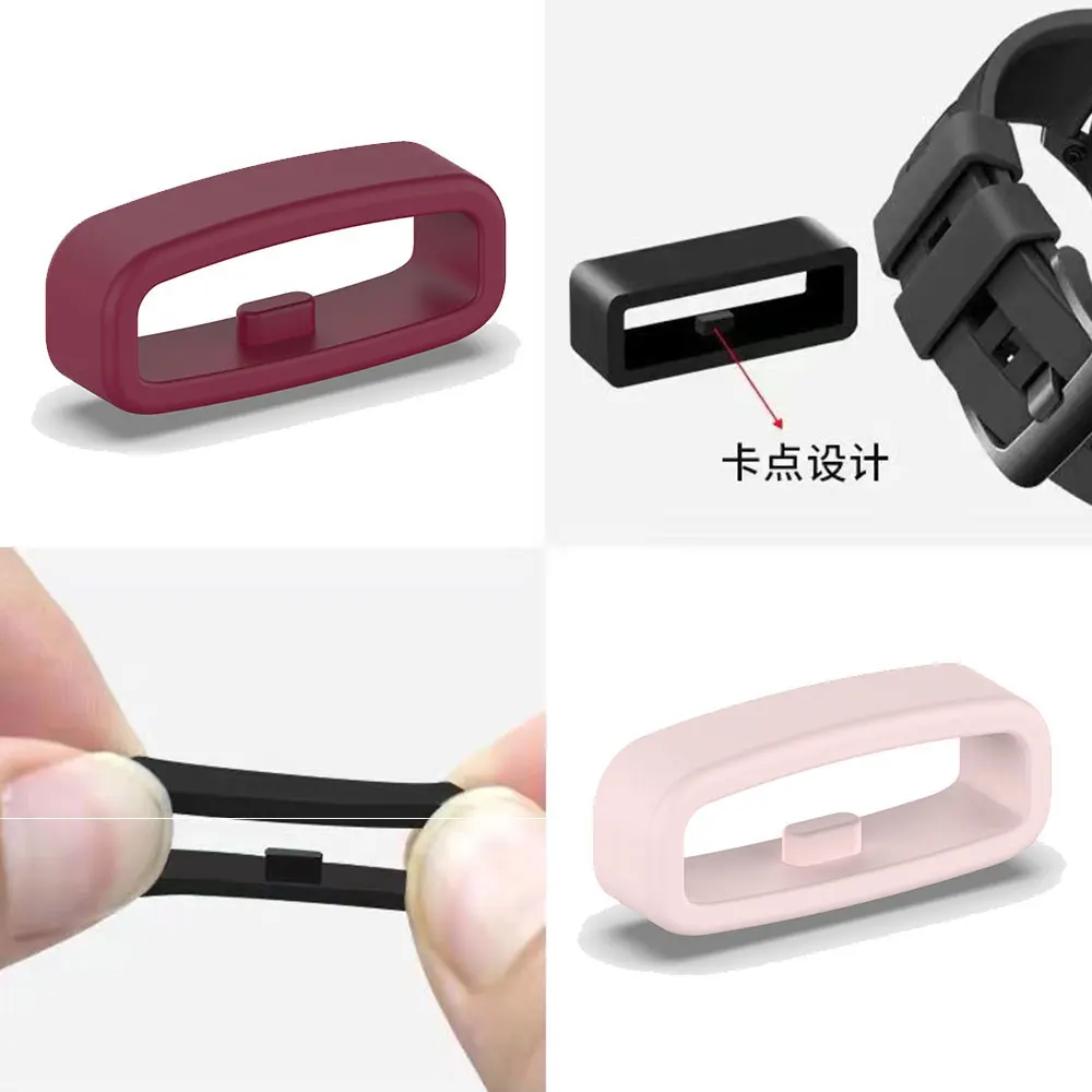 Garmin Fenix ??7X 6S 6X 6 7 Pro 5X 5S 5 5 Plus Vivoactive 3 4 4S 용 18/20/22/26mm 시계 밴드 루프 링 로커 보안 홀더