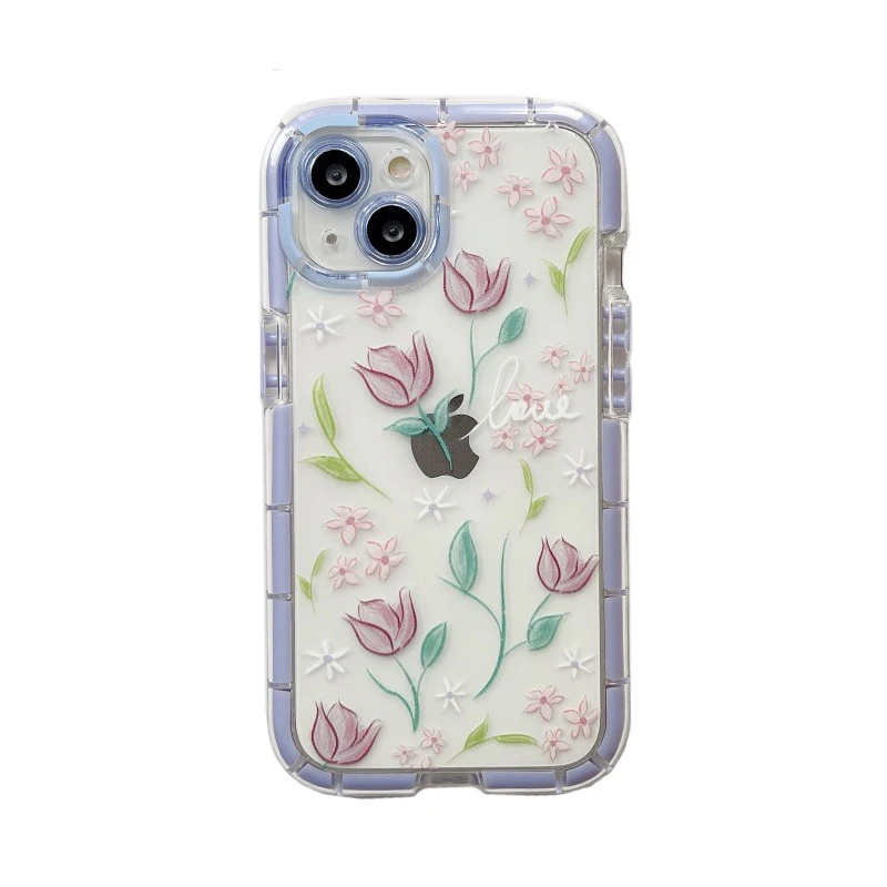 Yeddabox Custodia per iPhone 14 Pro Max con fiore, lussuosa