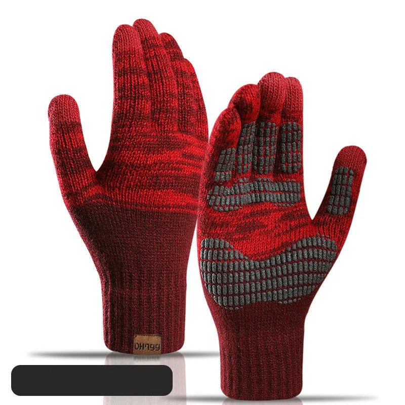 Touch Screen Gloves for Winter Wool Knitted Men's Gloves Female Warm Mitten Outdoor Driving Cold-proof Glove Guantes Mitt sports gloves,warm gloves