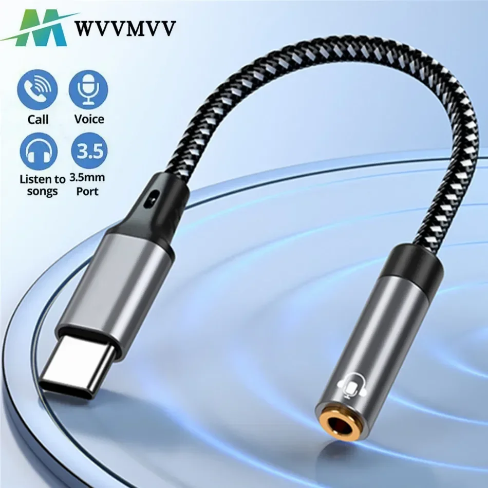Type-c 3.5 Jack Audio Cable Usb Type C To 3.5mm Aux Adapter for Macbook Air Huawei Xiaomi Samsung Galaxy