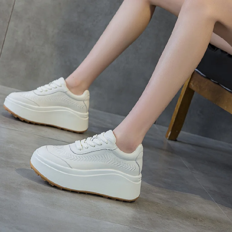 54337-a2253a.jpg Women’s Chunky Platform Sneakers Height Increase Casual Shoes
