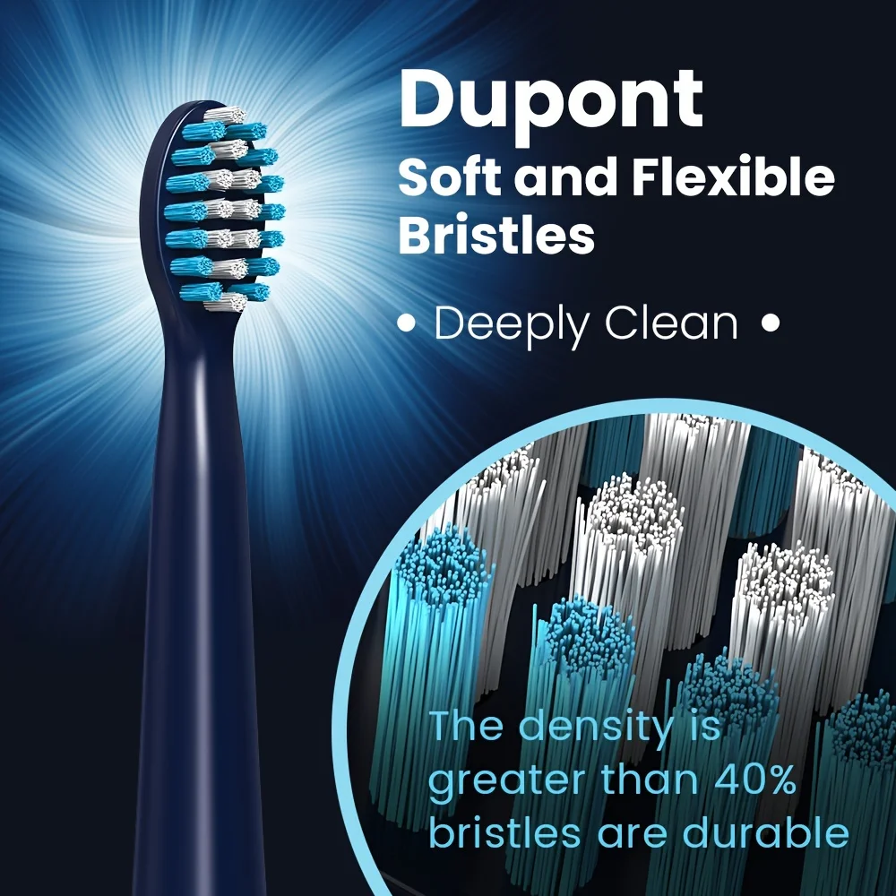 Sejoy Electric Sonic Toothbrush USB Rechargeable 6 Replacement Heads 3 Gears Long Battery Life Tooth Brush electric toothbrush