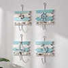 Mediterranean Style Hooks Decorative Wall Hook Nautical Coat Hanger Ocean Decor Key Hanger Beach Wall Home Decoration Wood Decor 4