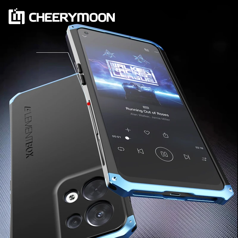 

Dropshipping Anti-fall Metal Frame Textured For OPPO Reno 8 Pro Reno8 Aluminum Alloy Bumper For Reno 9 Time CASE Cover