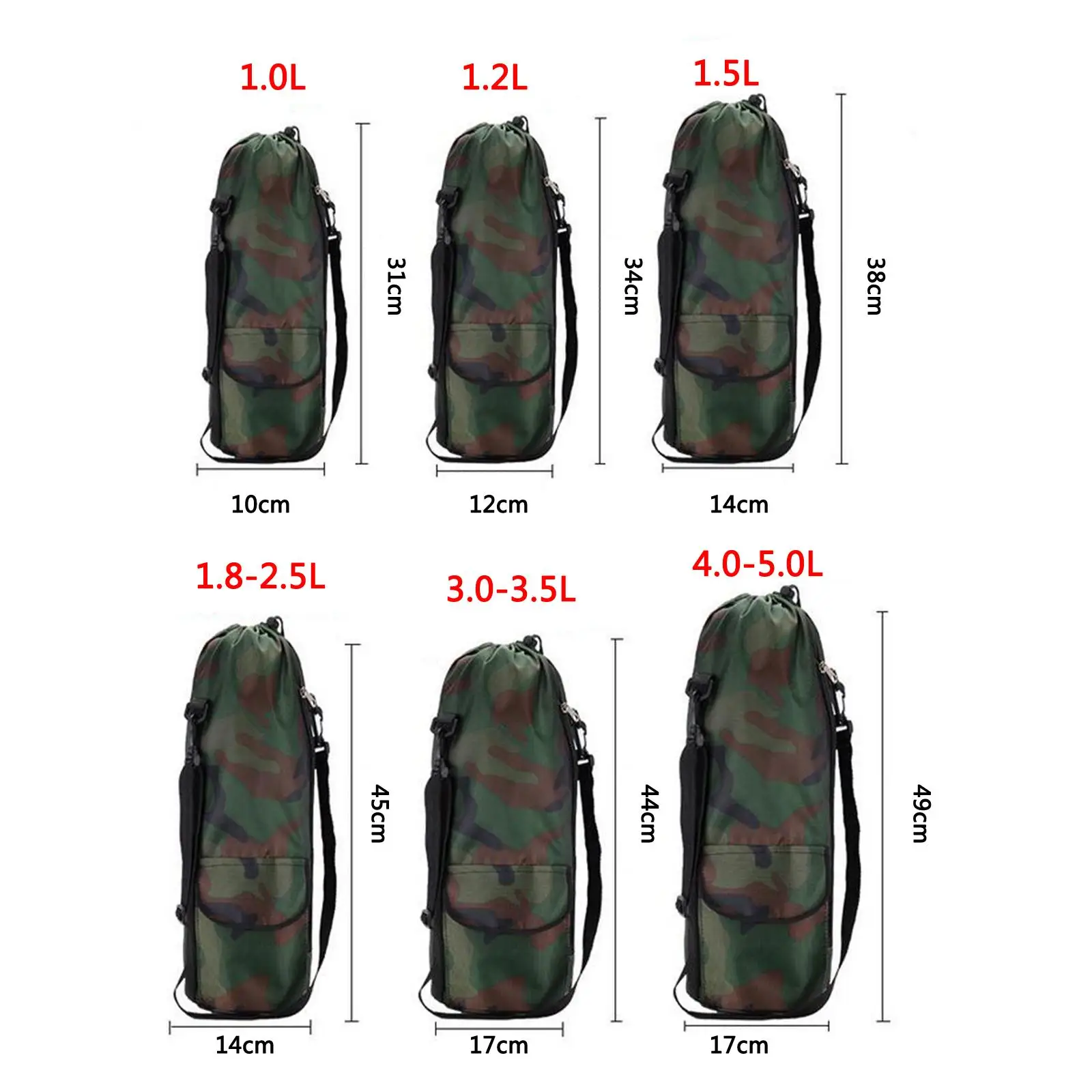 Water Bottle Carrier Bag Shoulder Hand Strap Sports Accessories Travelling