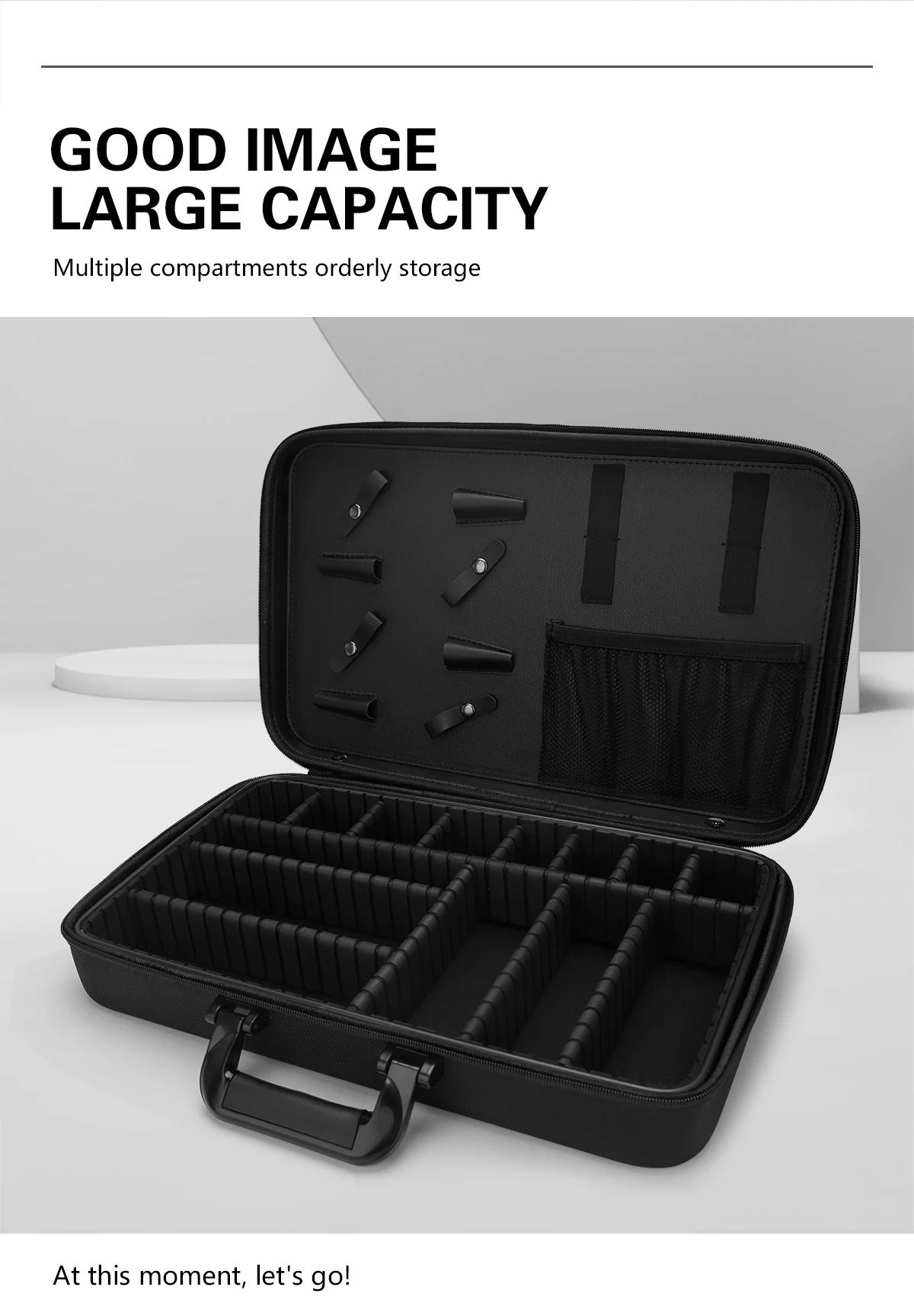 Friseur Lagerung Hard Bag Barbershop Schere Rasierer Aufbewahrung sbox Hoch leistungs Salon Vitrine langlebig für Reisetasche Werkzeuge – Detail 5