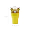 Cartoon cute Rilakkuma Creative car trash can car garbage storage cup desktop cosmetics storage pen holder desktop trash can 5