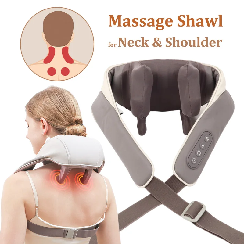 Shiatsu Neck Shoulder Massager with Soothing Heated Wireless Electric Deep  Tissue 5D Kneading Massage Pillow Shoulder Leg Body - AliExpress