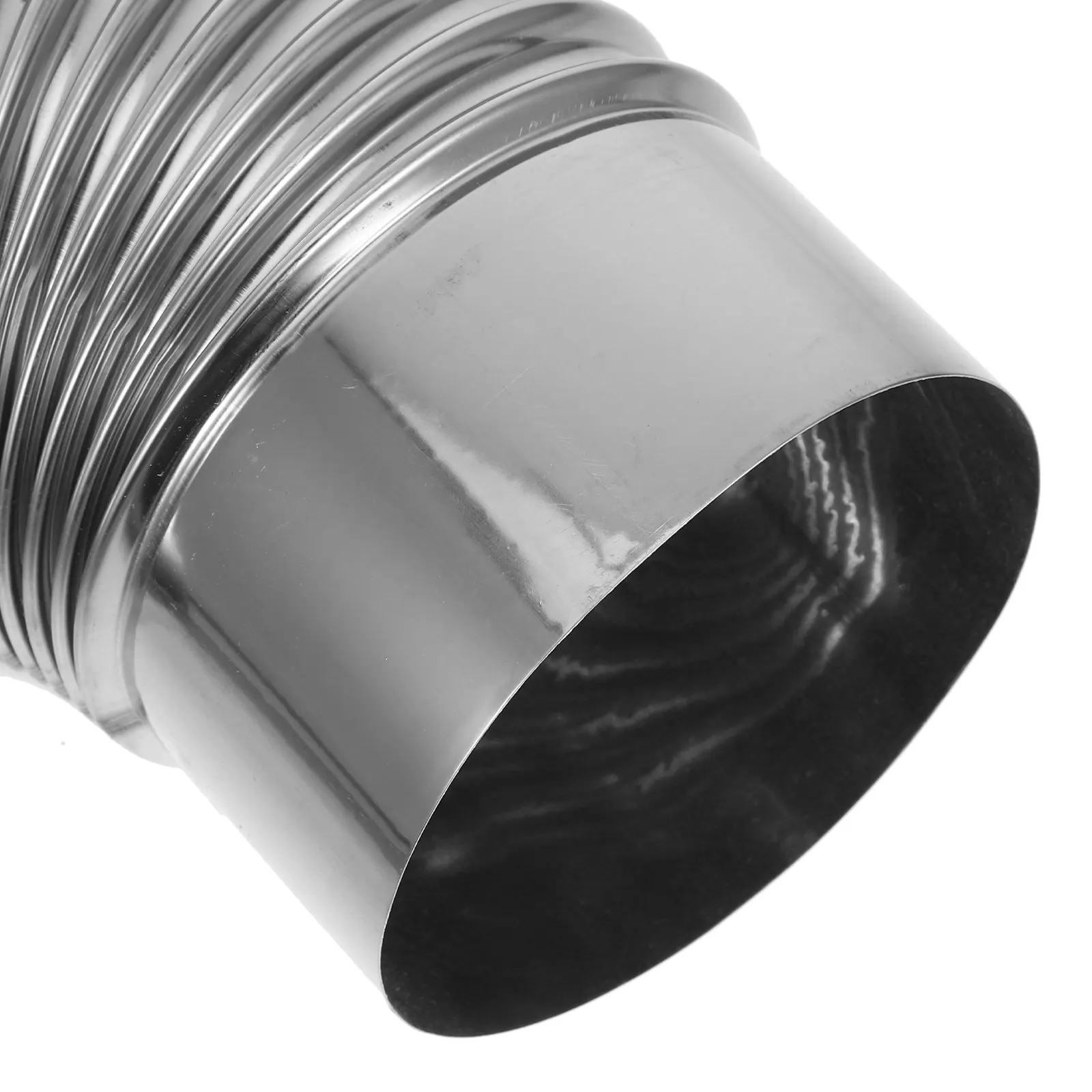 2개 스테인리스 스틸 주름관 엘보 파이프, 스토브 파이프 굴뚝 배기 난방 스토브 통풍 호스 교체용 엘보 통풍 튜빙