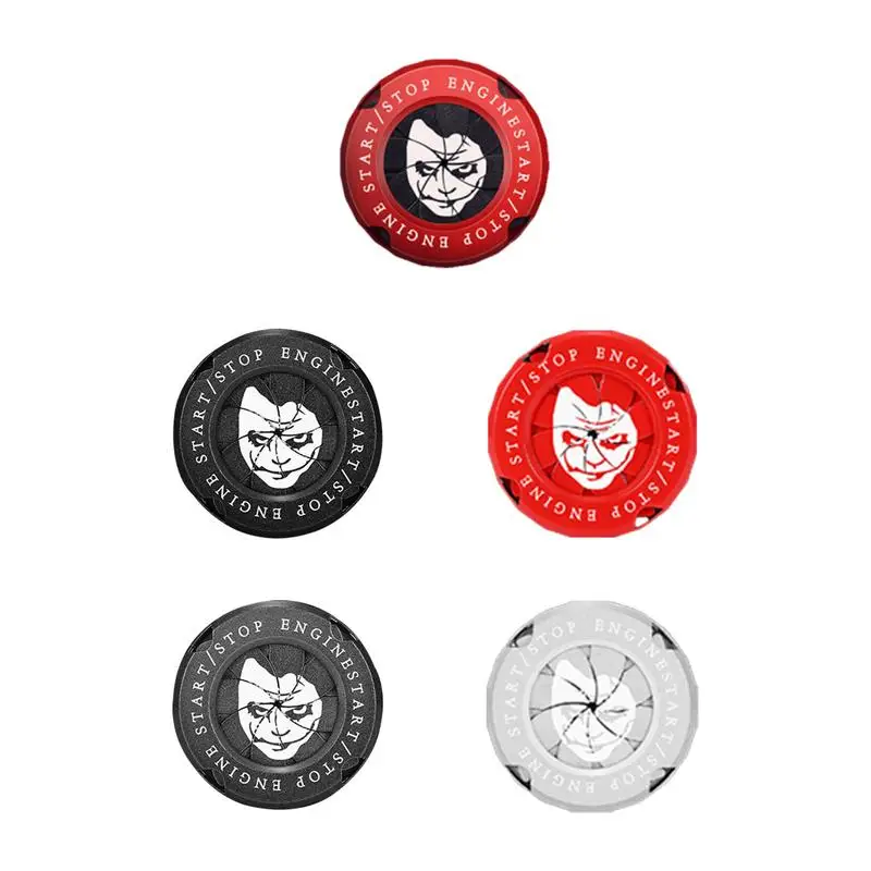 

auto Ignition Switch Cover One touch Start Button Rotating Protective Cap Motorcycle Start Stop Ring Decoration Interior Sticker