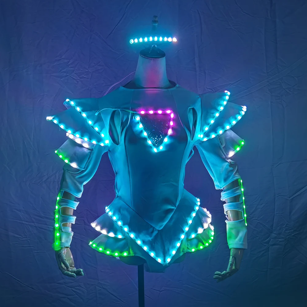 New Arrival Bride Light Up Luminous Clothes LED Costume Ballet