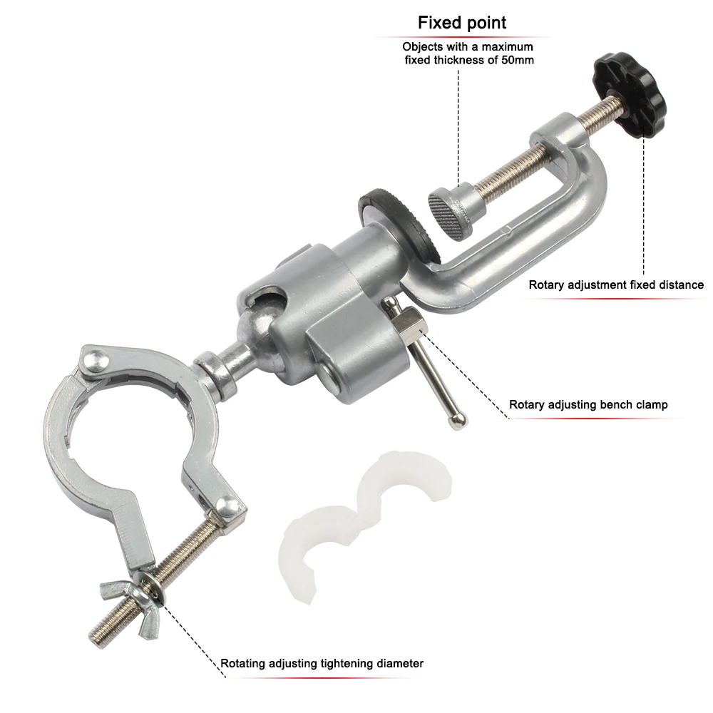 Étau D'établi Universel à 360 Degrés - Portable - Pivotant - Pour Le Travail Du Bois - Mini étau