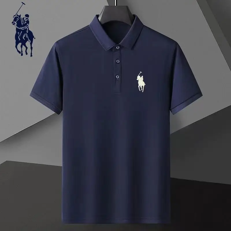 New Summer Men's Thin Breathable Quick Drying Business Casual Sports Street Collar Polo Shirt Short Sleeved T-shirt