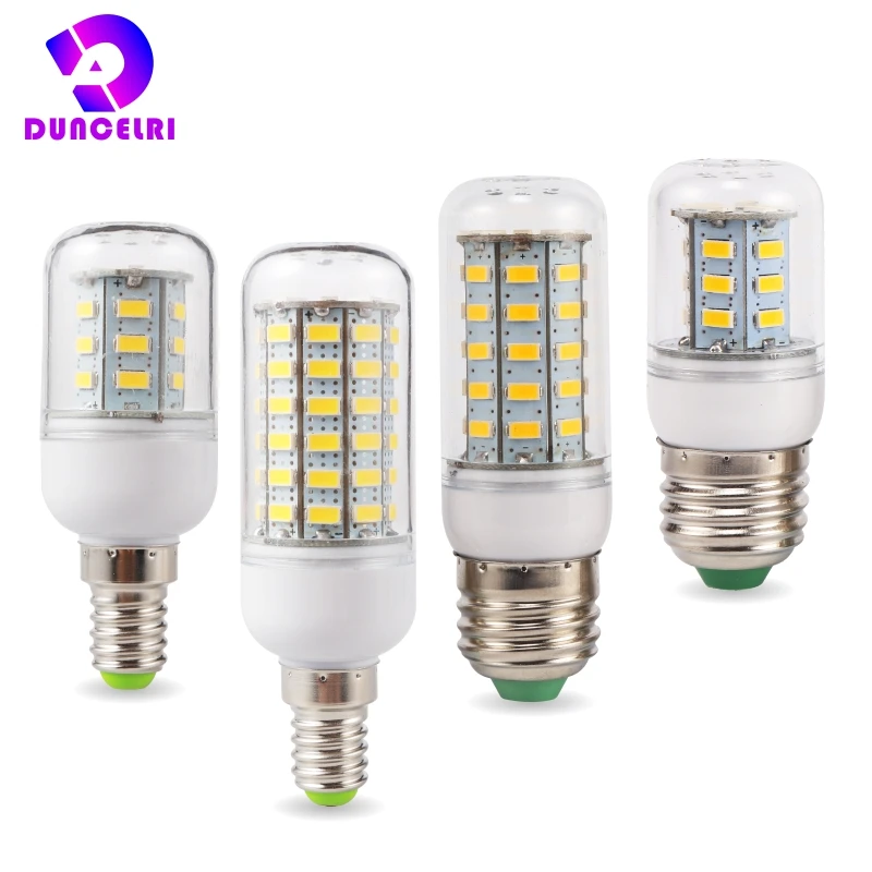 E27 E14 Lampadina A Led 24 36 48 56 69 72 Leds Smd 5730 220V Lampada Led Lampada Lampadario Candela Led Bombilla