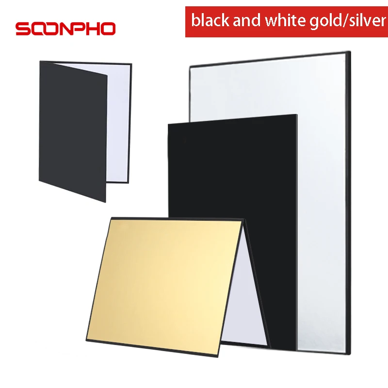 SOONPHO 42*29 cm 3 in 1 Reflector Photography Cardboard A3 / A4 Foldable Reflector Board For Photo studio Photography Accessory