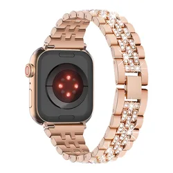 Elegant Diamond Metal Bracelet Strap - Watch SE3 40mm (RG)