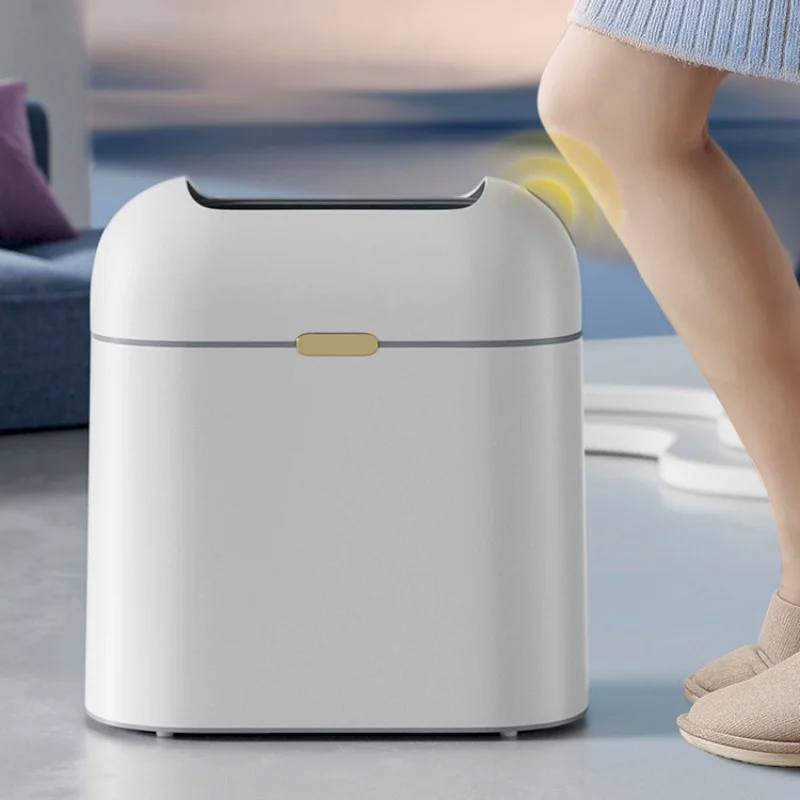 

Двухслойное ведро для мусора, Интеллектуальная Индукционная мусорная корзина, бесшумное открытие и закрытие, контейнер для мусора, блокировка, корзина для мусора