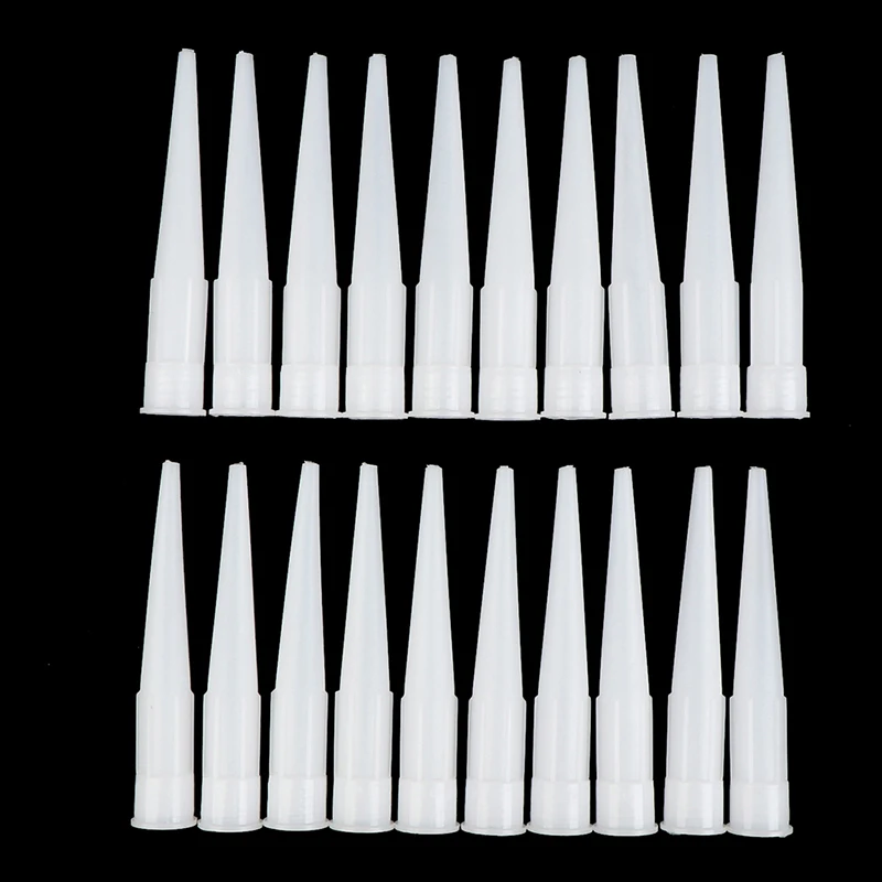 20pcs ugelli universali per pistola per calafataggio ugelli per colla per vetro in plastica punte per calafataggio in Silicone sigillante strumenti per la costruzione domestica della bocca