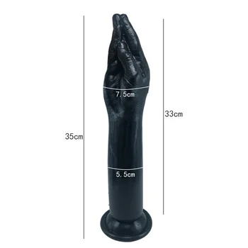 Huge Palm Fist Dildo Anal Plug With Suction Penis Masturbator Sex Toys Big Hand Anus Stuffed Prostata Butt Plug For Men Women SM 4