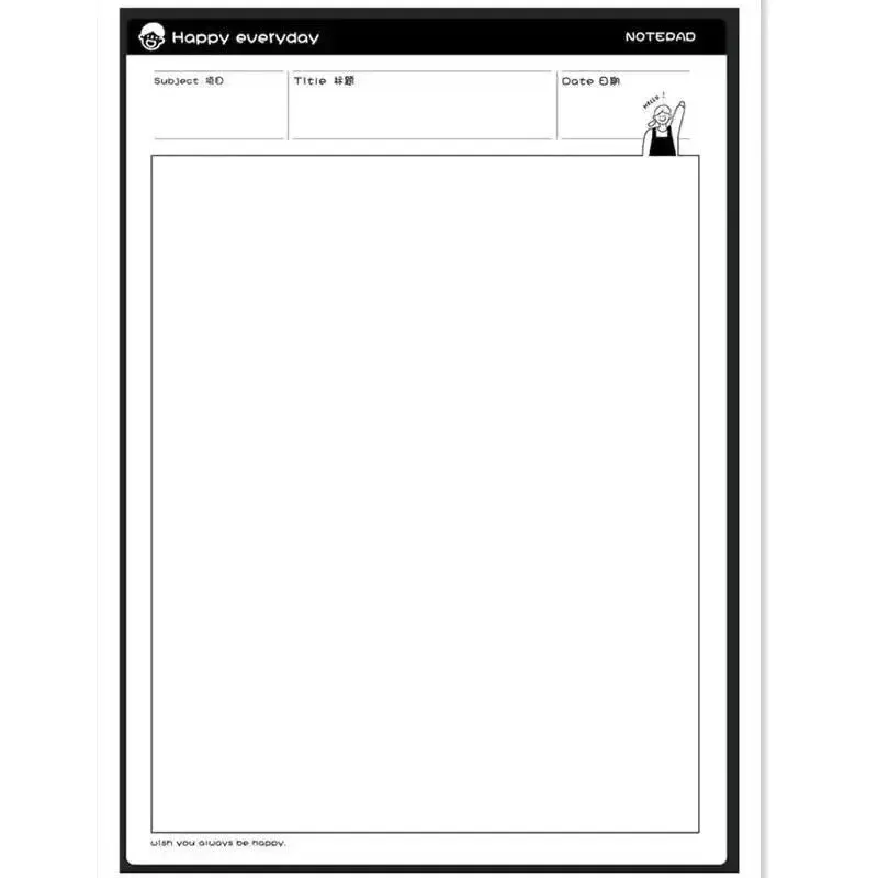 B5 Tear-Off Sticky Note Paper Notebook