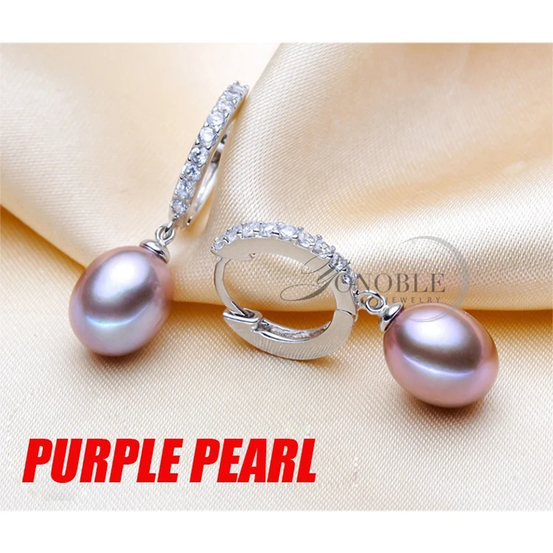 Wedding Natural Freshwater Grey Pearl Hoop Earrings Women,925 Sterling Silver Pearl Earring Girl Birthday Gift 5