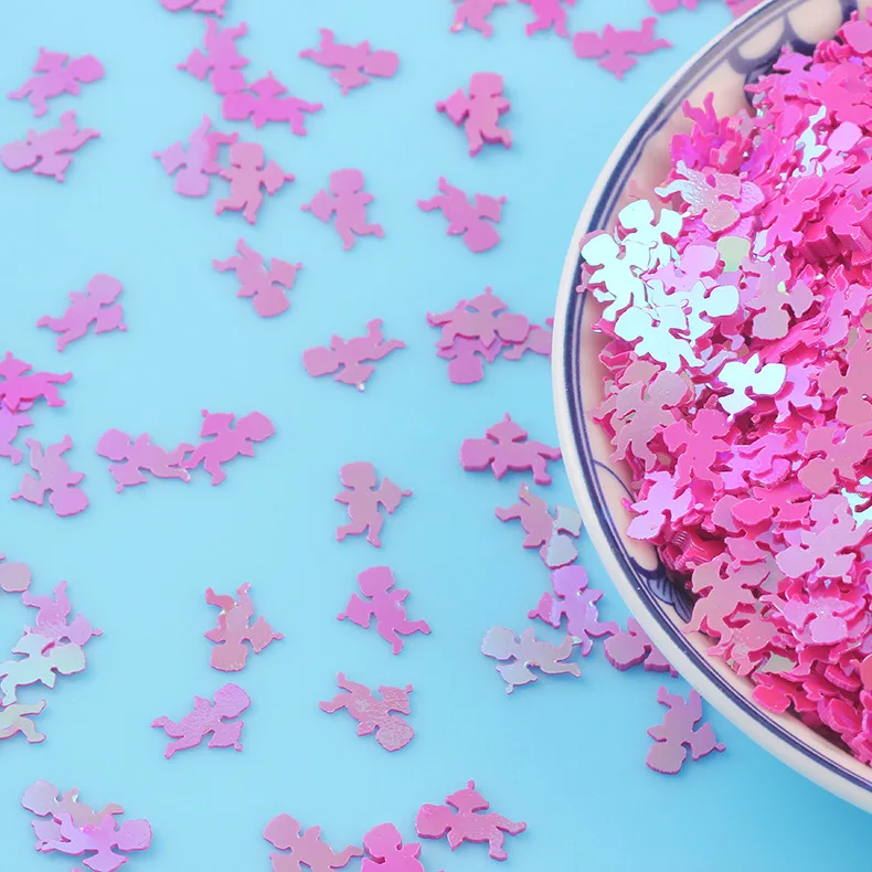 Sequins for Crafts 10g Cupid Archery Loose Sequins Paillettes Sewing Embellishment Nail Confetti DIY Accessories Wedding Decoration 7*9mm