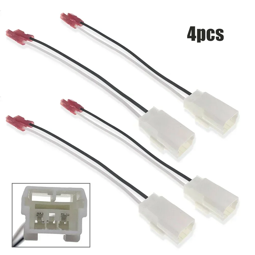 Set Of 4 Door Speaker Wire Harness Adapters For Jeep, Dodge, Chrysler Vehicles
