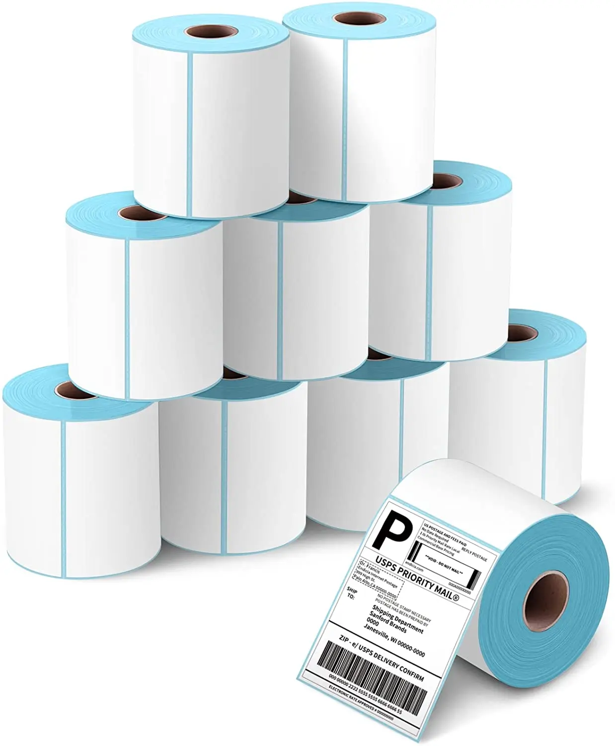 Etichetta Adesiva Termica Carta Supermercato Prezzo Codice A Barre Vuoto Etichetta Stampa Diretta Stampa Impermeabile Forniture Adesivo 20-100Mm
