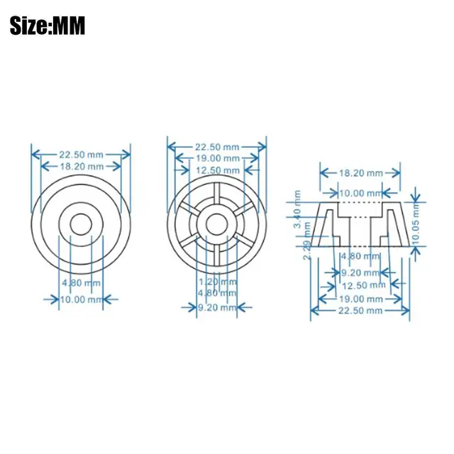 JEMedals-Pieds en Plastique Anti-Vibration, Support de Base pour  Haut-Parleur, Noir, 60 Pièces - AliExpress