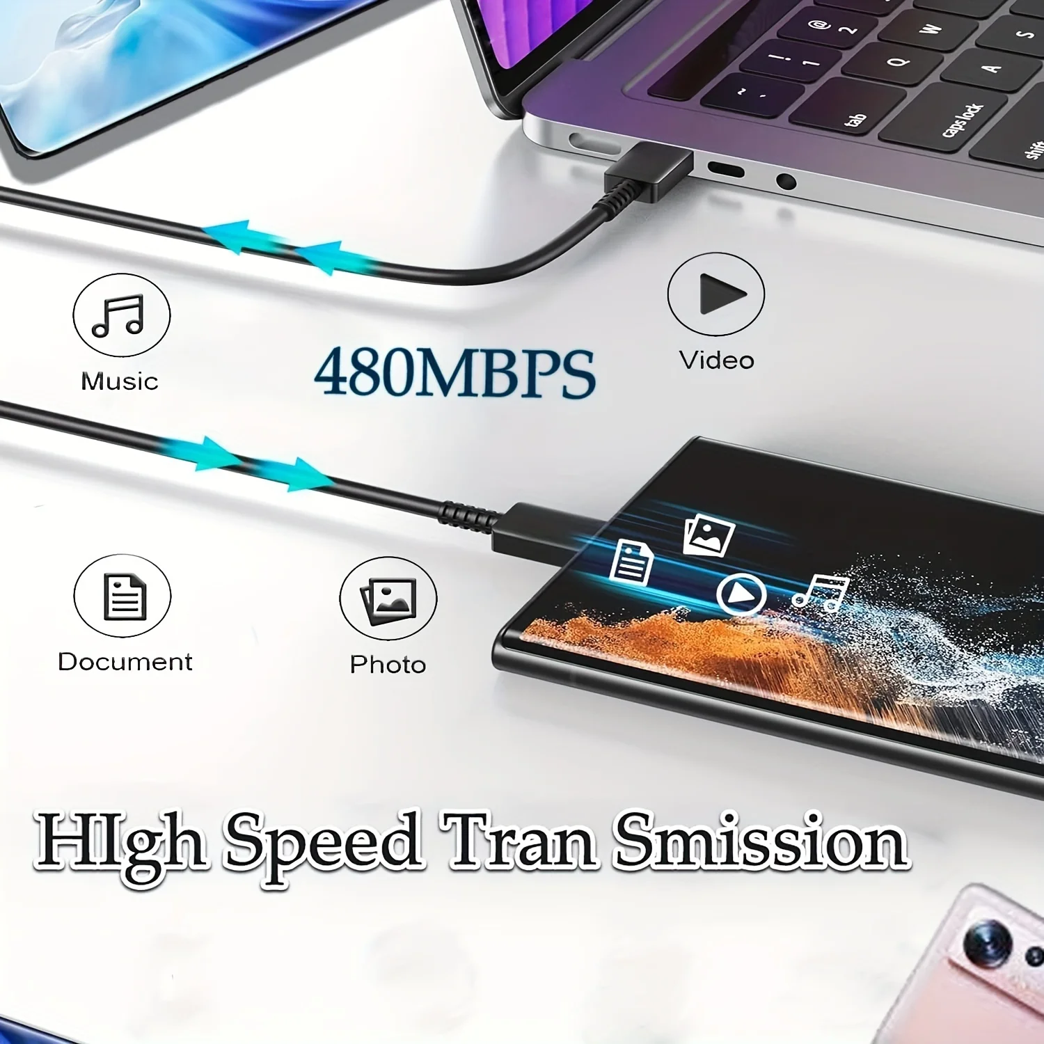45W Original PD Charger For Samsung Galaxy S24 S23 S22 Quick Charge 3.0 USB C to Type C Cable Super Fast Charging Phone Adapter