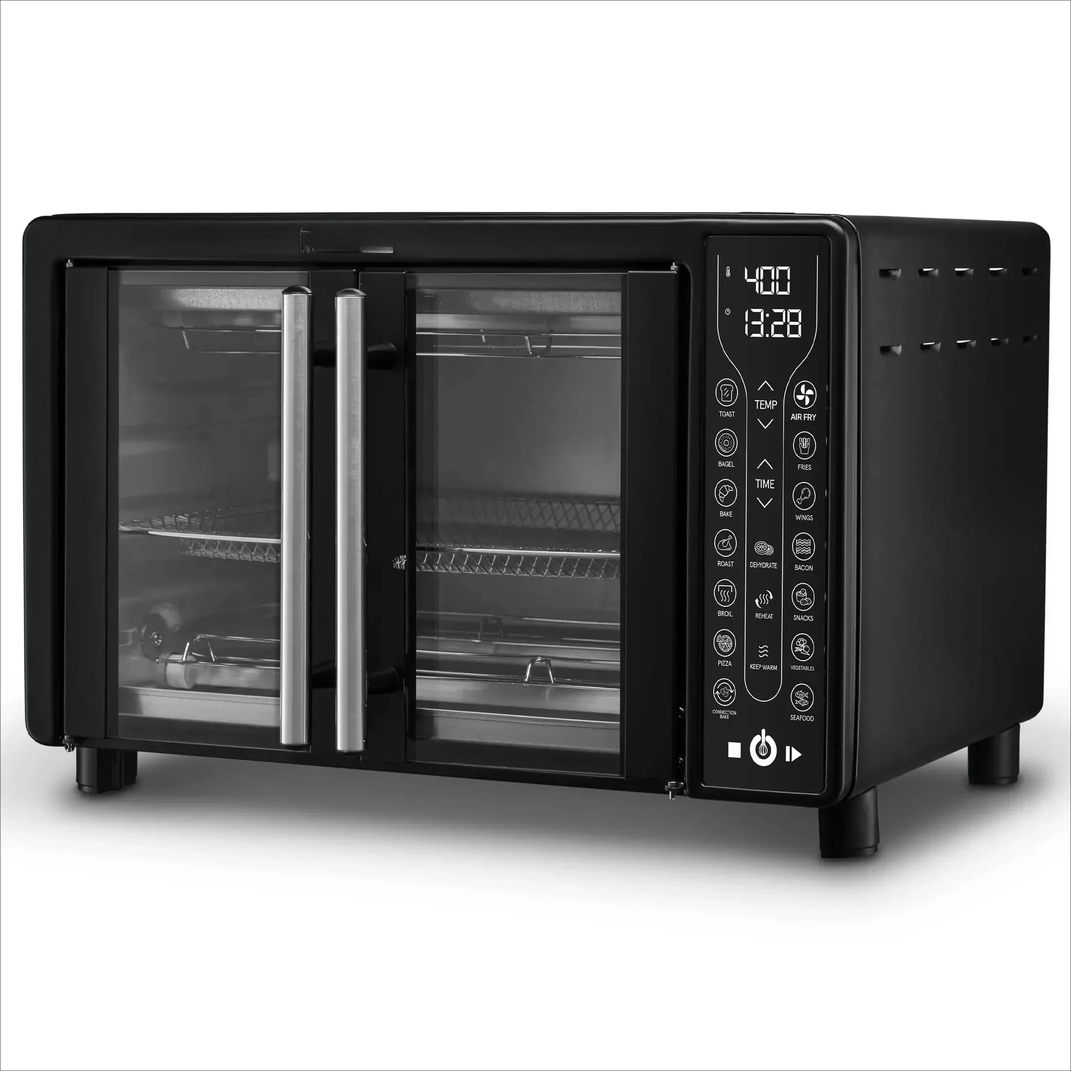 Gourmia Digital French Door Air Fryer Toaster Oven, Black AliExpress