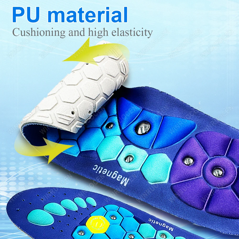 Sport Insoles Sport Orthopedic Insoles Sports Insoles Women Insoles Heel Insoles Orthopedic Insoles Shoe Insoles Magnetic Massage Insoles Acupressure Inserts Arch Support Orthopedic Acupressures Shoes Pads Relieve Tired Men Women Unisex