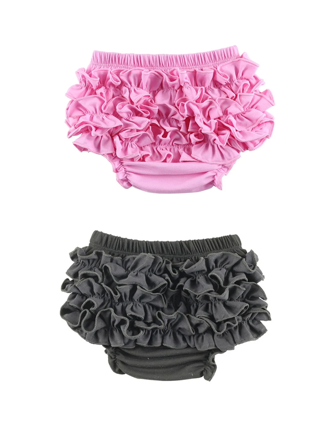 Ruffle Diaper Cover Boys Baby Shorts Design Briefs Solid color Girl Cotton Butt Layered Ruffle Bloomers cotton shorts baby cotton bloomers
