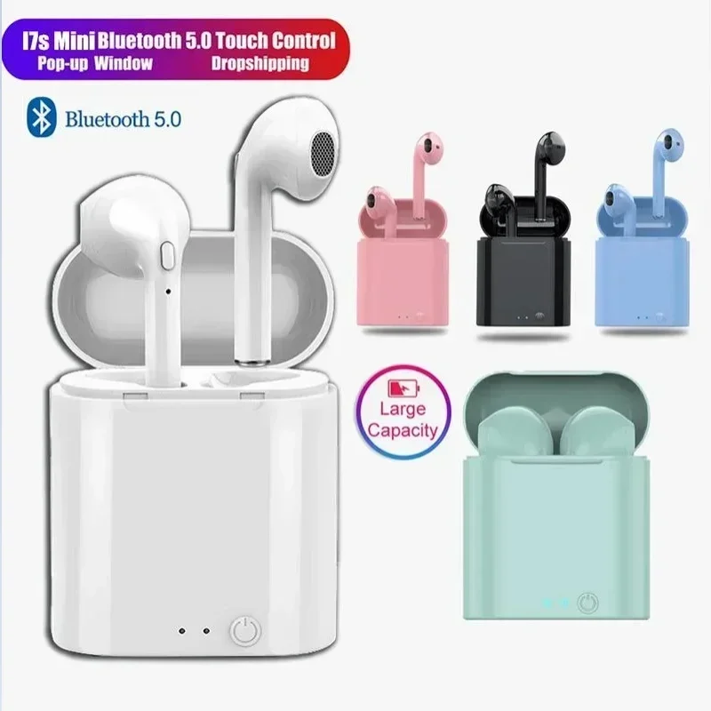 

I7s Wireless Bluetooth Earphone 5.0 Stereo Earbuds Headset Sports I7 Mini Wireless Headphones for IOS Android All Smart Phone