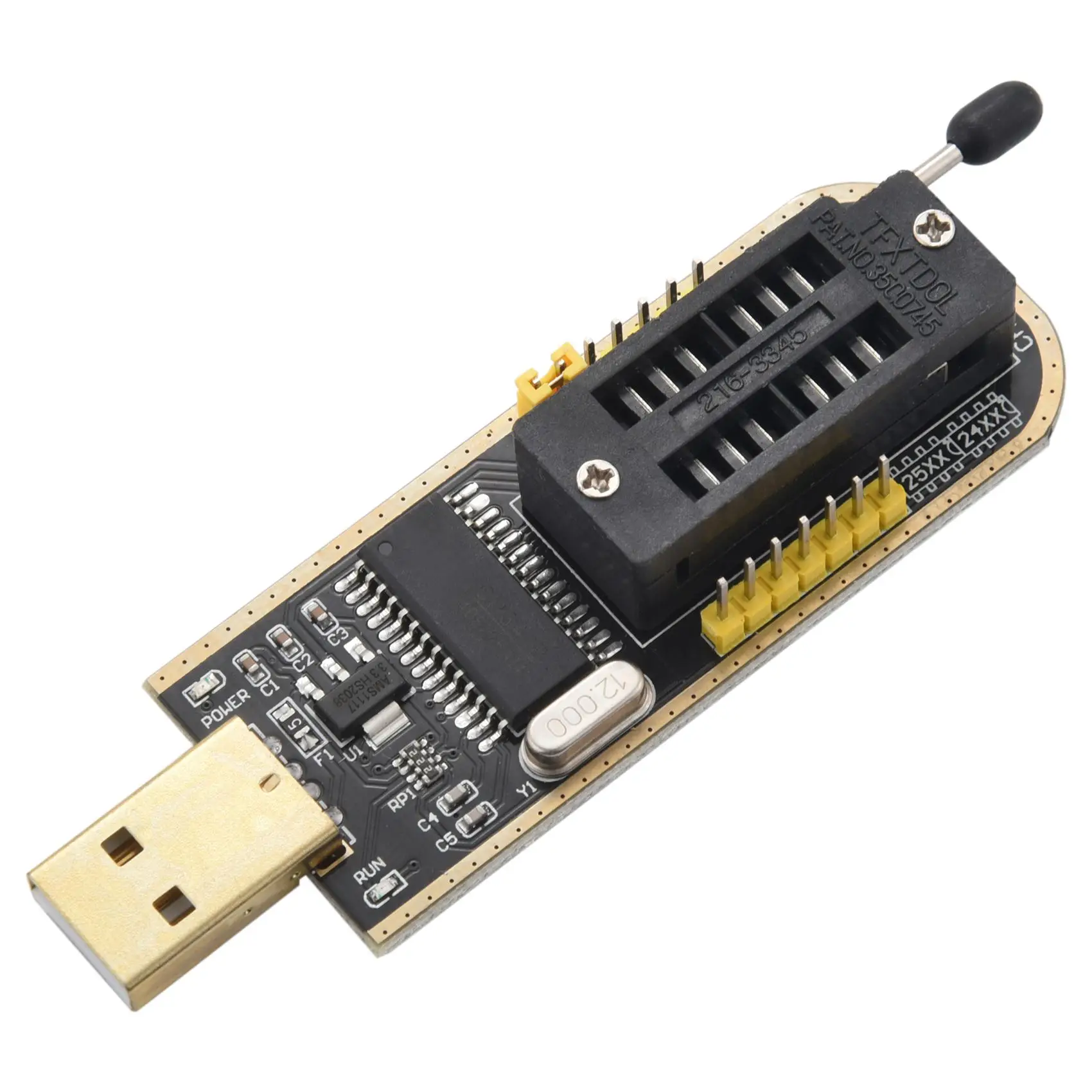 CH341A 24 25 시리즈 EEPROM 플래시 바이오스 USB 프로그래머가 포함된 EEPROM 25CXX / 24CXX용 AEE1-SOP8 SOIC8 테스트 클립