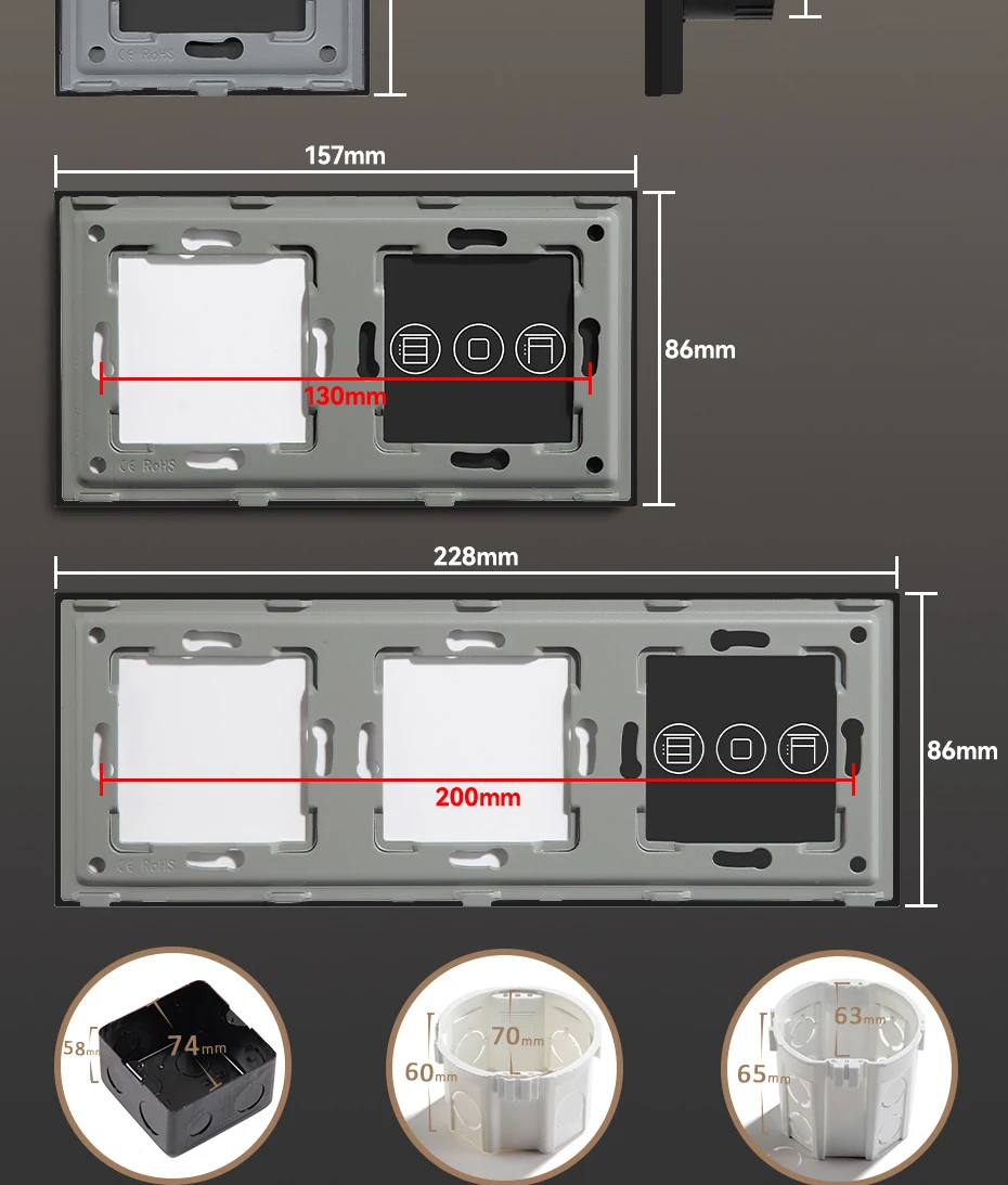 BSEED smart switch installed in modern interior
