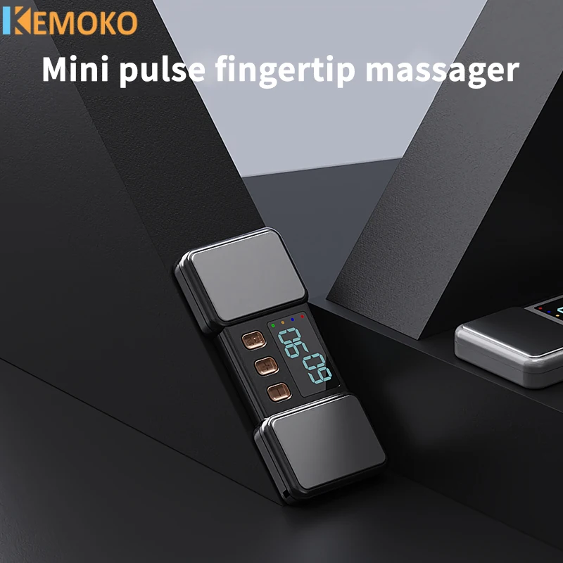 NEW Electric Portable Micro-current Finger Joint Hand Massage Mini Pulse Fingertip Massager Pulse Knuckle Pain Relaxation Health remote control ems foot massager pad pulse physiotherapy micro current electric feet massage mat relieve pain foot health care