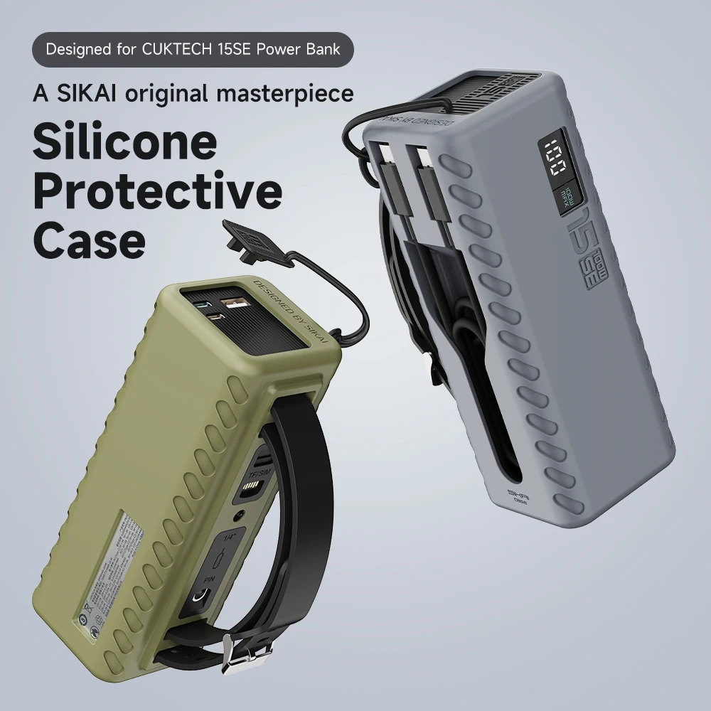 Power Bank Case For CUKTECH No.15se Outdoor Travel Bag Sim TF Card Eject Pin Storage Cable Organizer